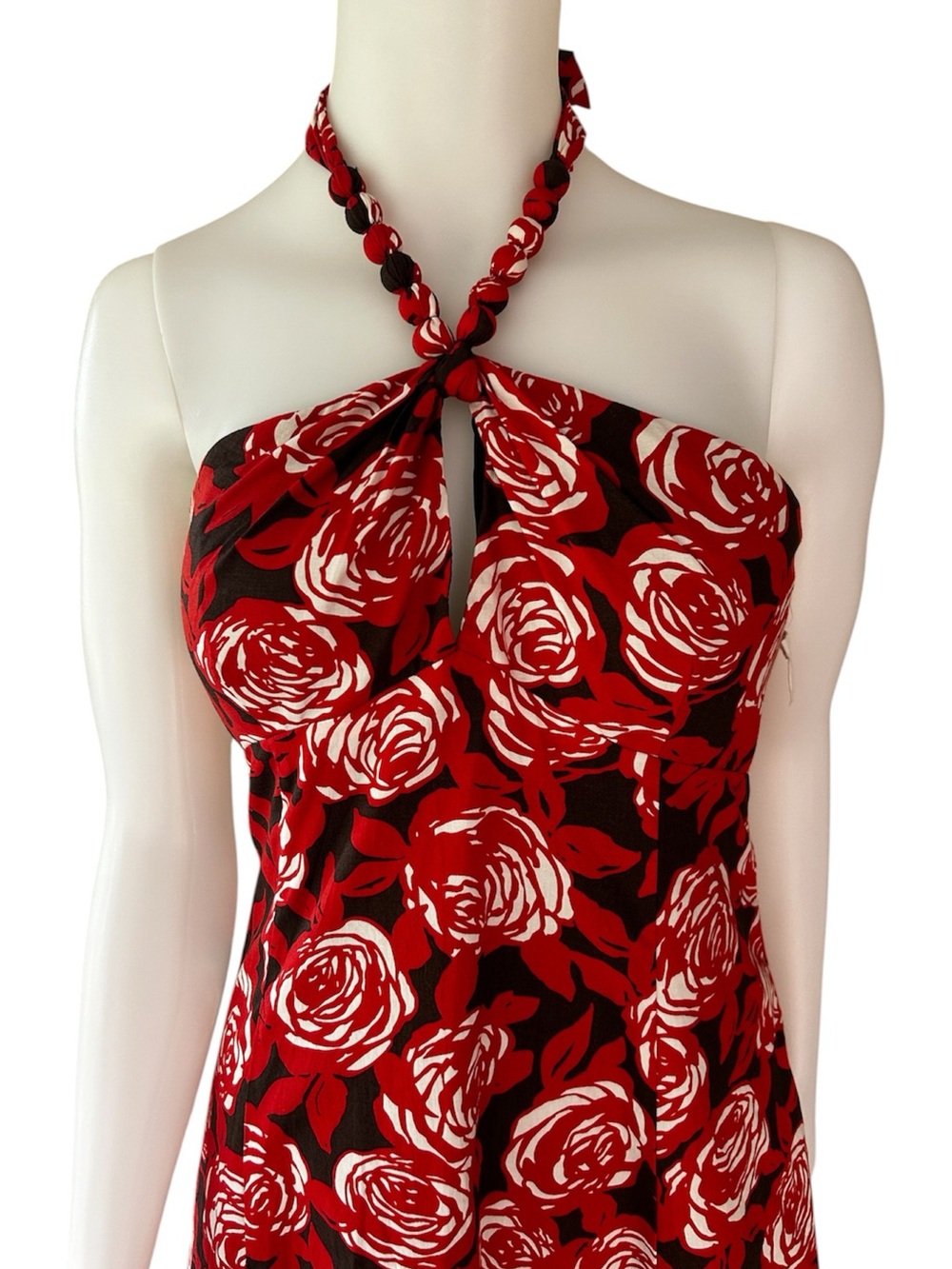 Y2K Floral Dress 16 Retro Pin-up Fit & Flare Special Event Wedding Guest NEW